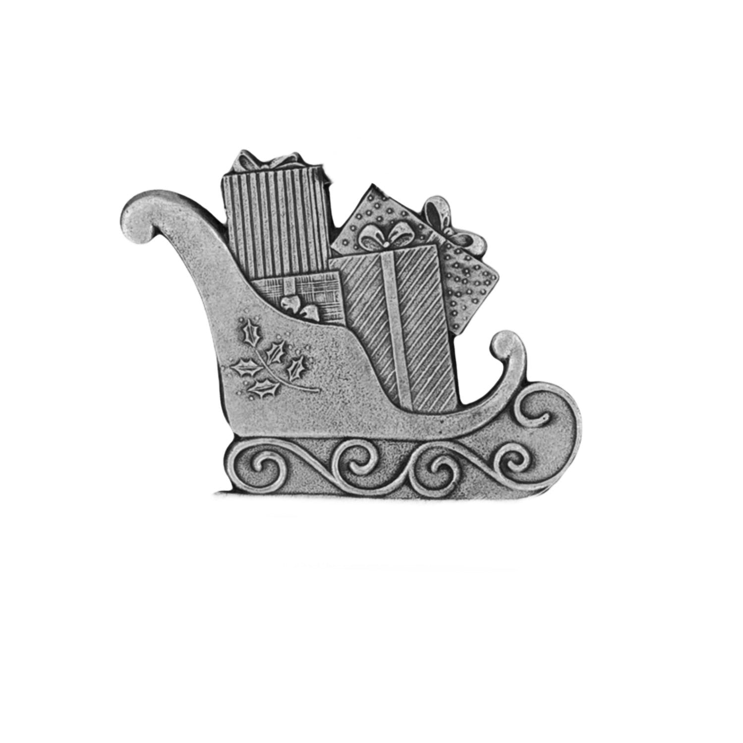 Sleigh with Presents - Stocking or Basket Holder - Engravable