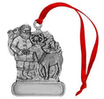 Load image into Gallery viewer, Santa Feeding Reindeer Candy Cane  - Ornament - Engravable
