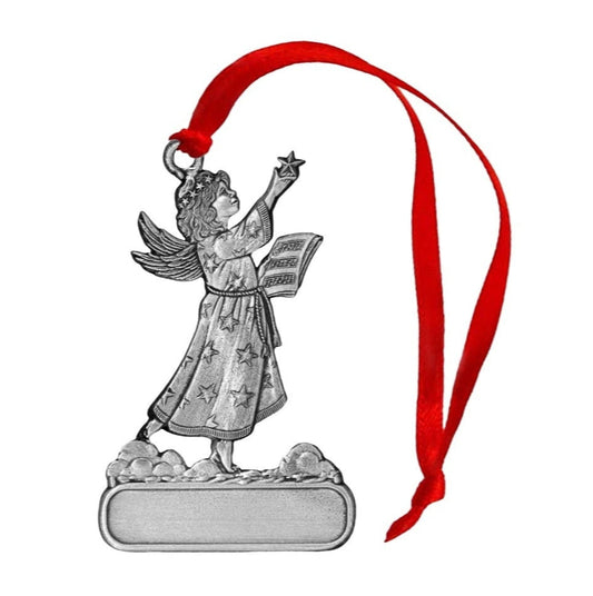 Angel with Music - Ornament - Engravable