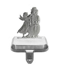 Load image into Gallery viewer, Angel with Snowman - Stocking or Basket Holder - Engravable
