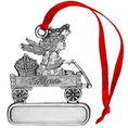 Load image into Gallery viewer, Angel with Stars on Wagon - Ornament - Engravable
