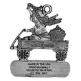 Load image into Gallery viewer, Angel with Stars on Wagon - Ornament - Engravable
