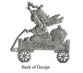 Load image into Gallery viewer, Angel with Stars on Wagon - Mini Ornament
