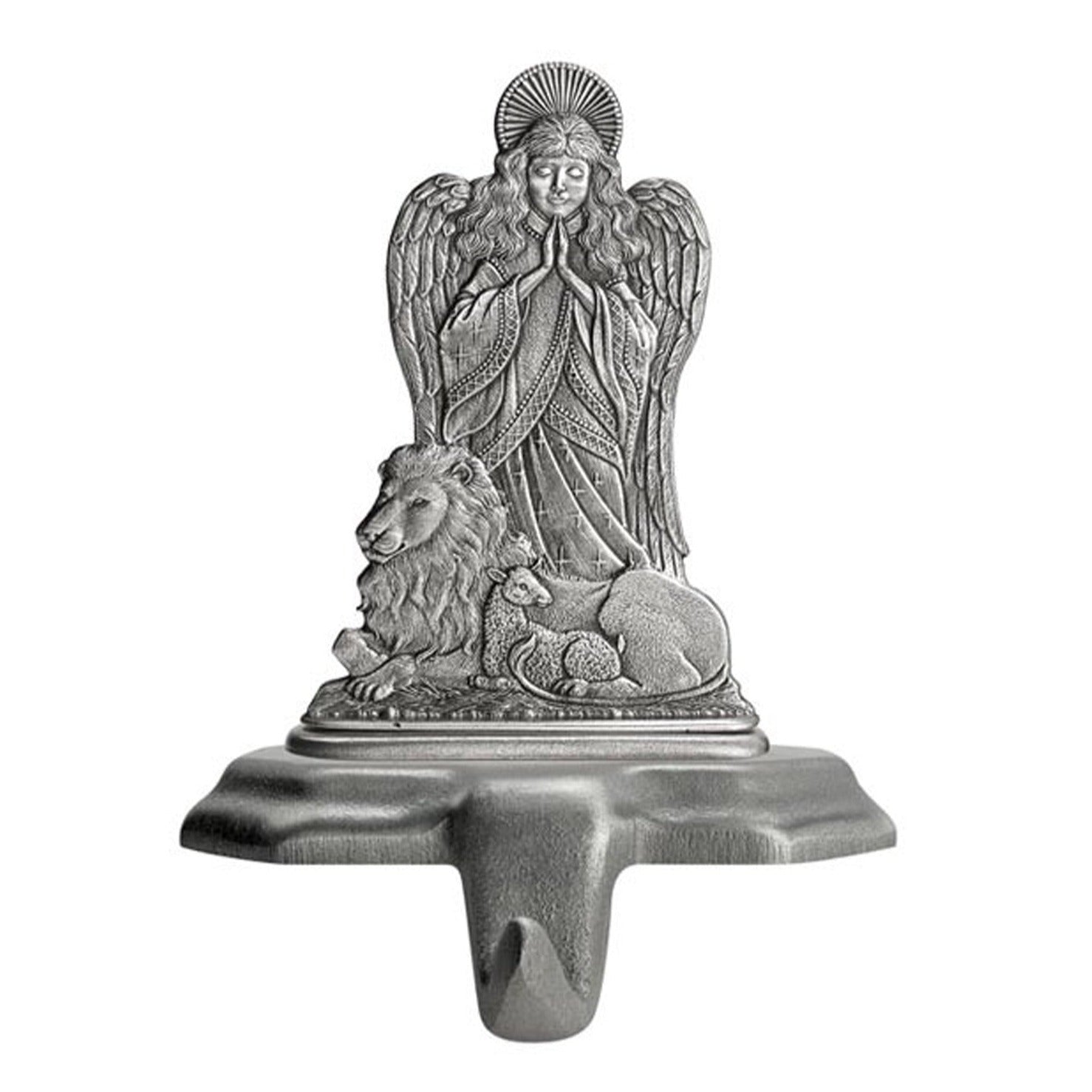 Angel with Lion & Lamb - Stocking or Basket Holder