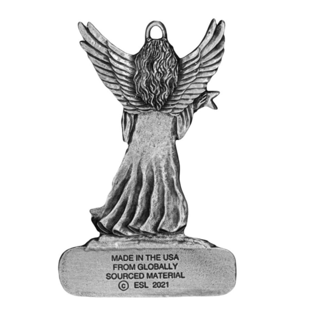 Angel Holding Star - Ornament - Engravable