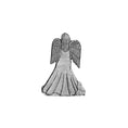 Load image into Gallery viewer, Angel Holding Lamb - Stocking or Basket Holder - Engravable
