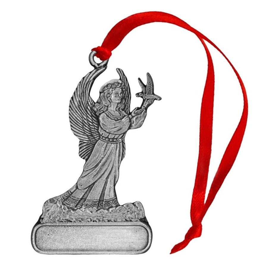 Angel with Dove - Ornament - Engravable