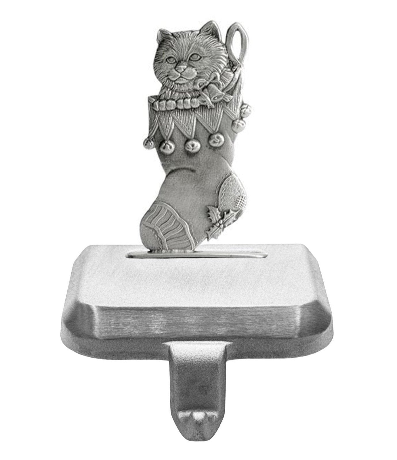 Stocking with Kitten - Stocking or Basket Holder - Engravable