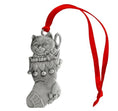 Load image into Gallery viewer, Stocking with Kitten - Ornament
