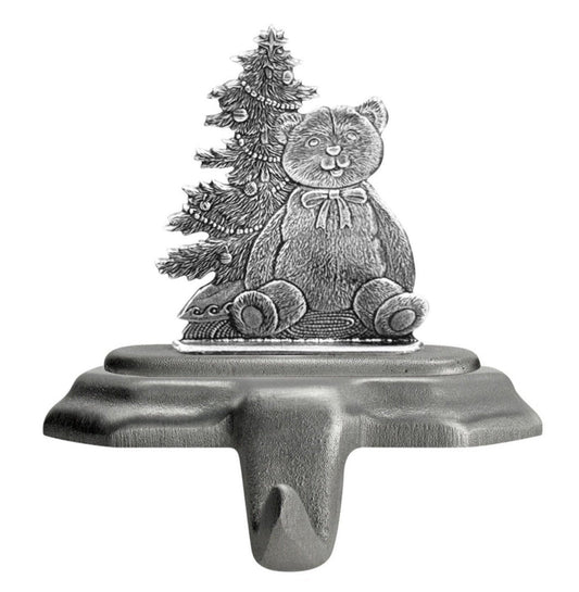 Teddy Bear with Tree - Stocking or Basket Holder