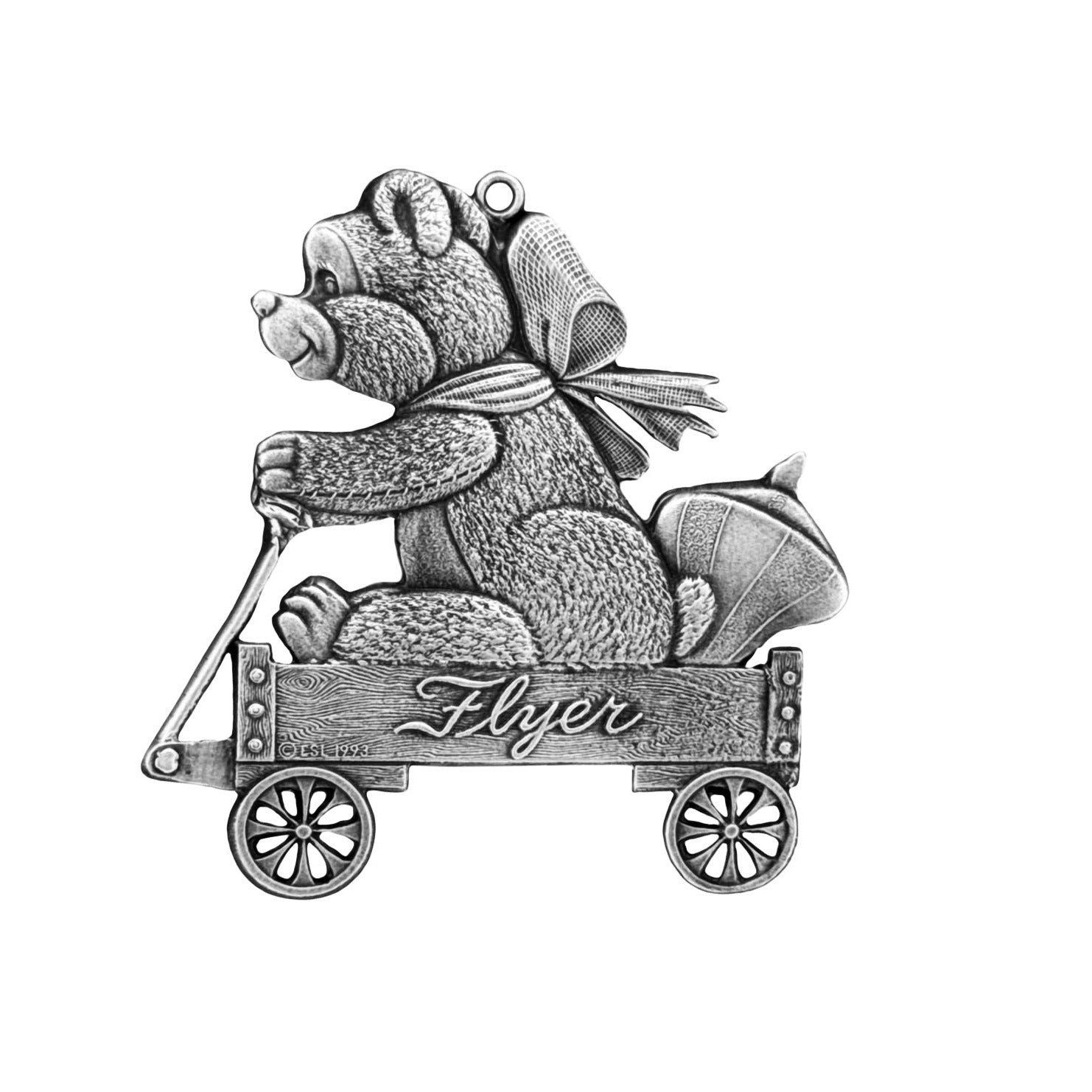 Teddy Bear in Wagon - Ornament