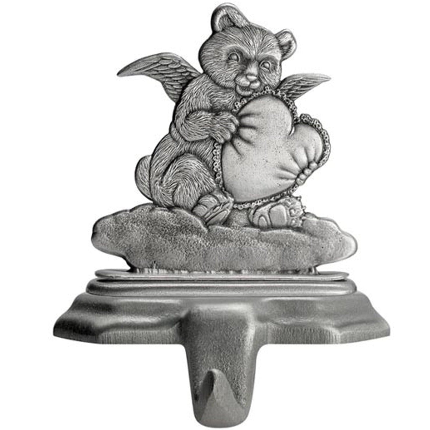 Bear Angel with Heart- Stocking or Basket Holder