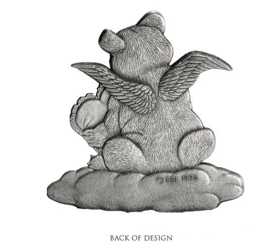 Bear Angel with Heart- Stocking or Basket Holder