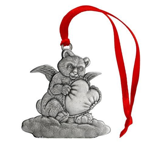 Bear Angel with Heart - Ornament