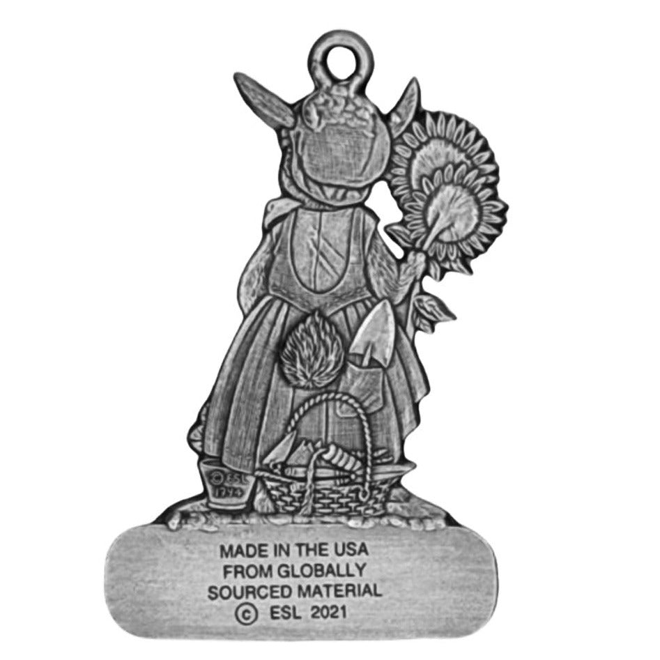 Gardener Bunny with Sunflower - Ornament - Engravable