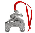 Load image into Gallery viewer, Bunny in Wagon - Mini Ornament
