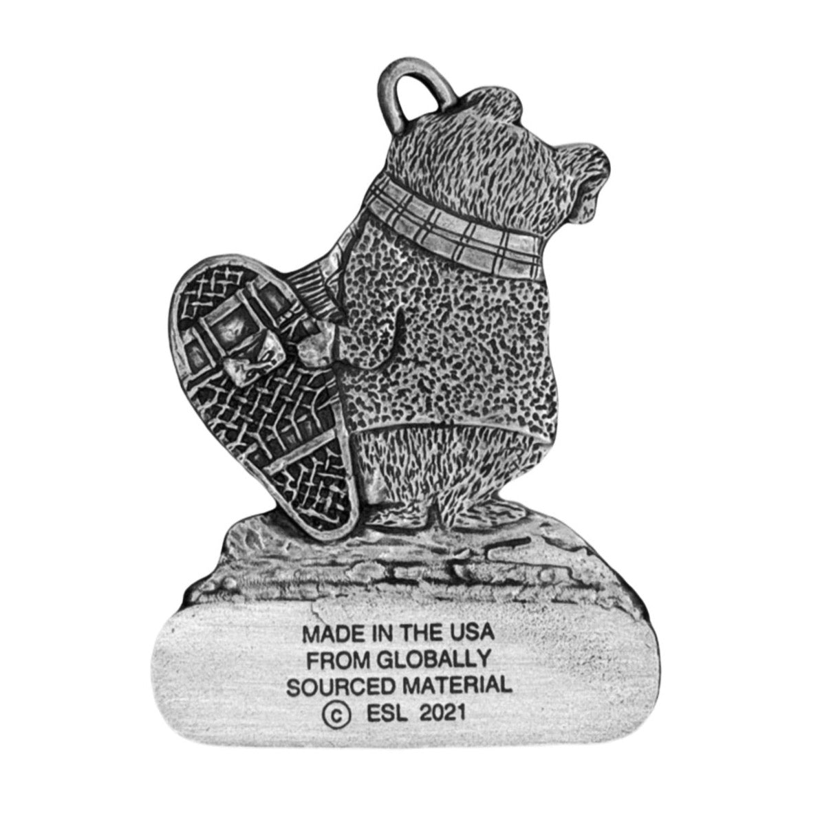 Snowshoe Bunny - Ornament - Engravable