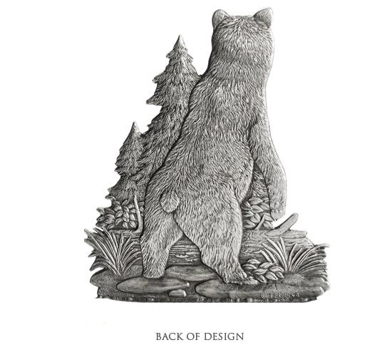 Grizzly Bear - Stocking or Basket Holder -  Engravable