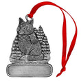 Load image into Gallery viewer, Fox with Scarf - Ornament - Engravable
